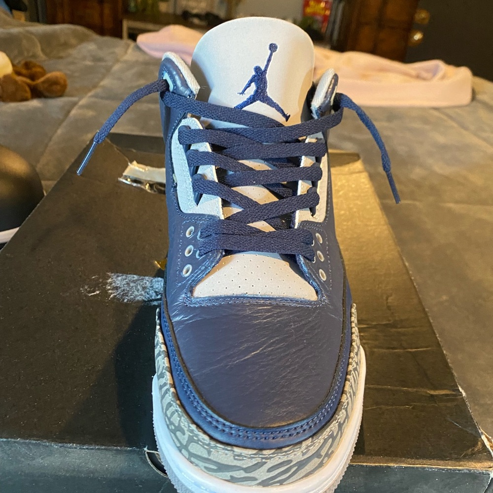 Jordan Air Jordan 3 Retro Midnight Navy/White - Picture 5 of 12